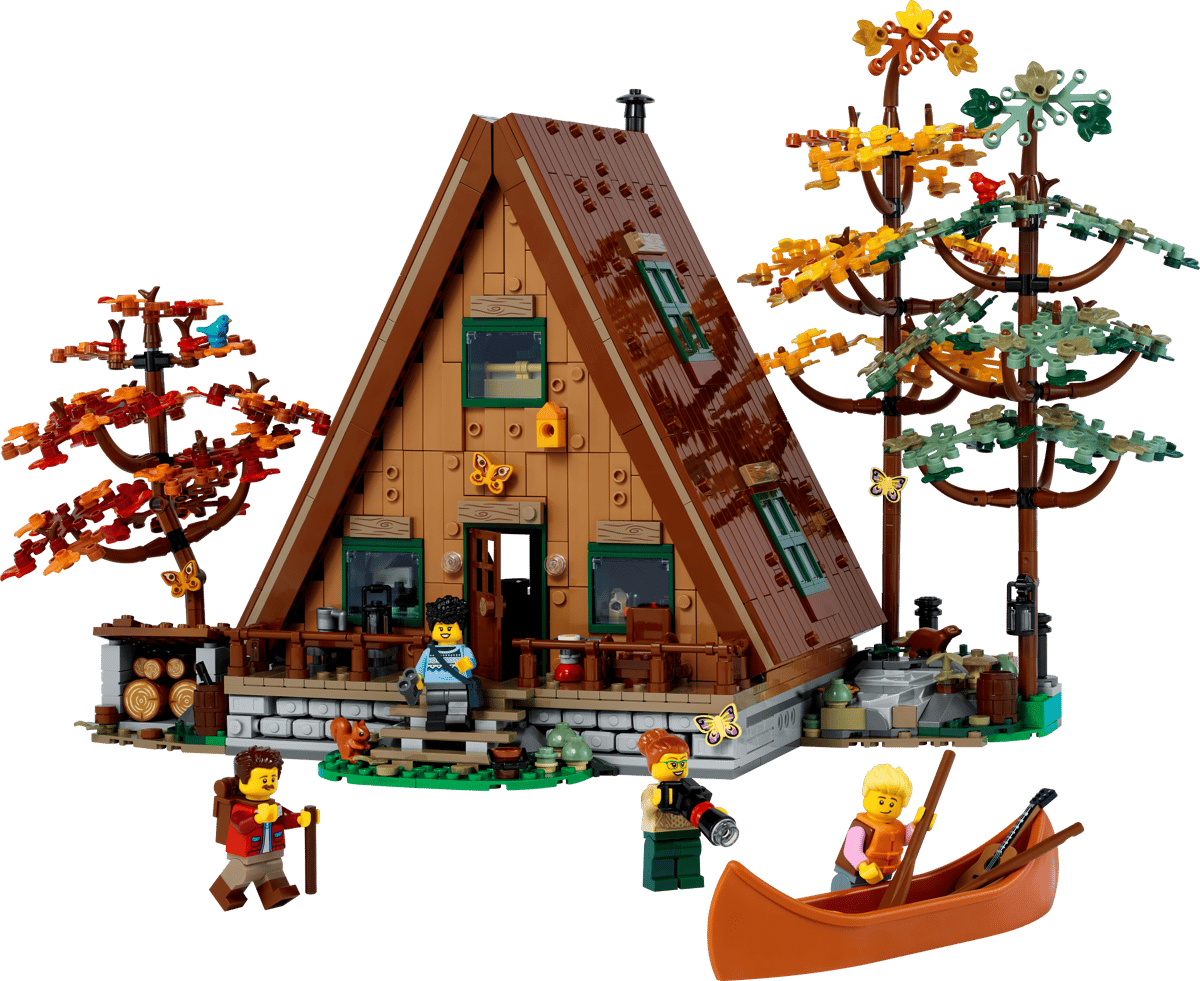 A-Frame Cabin Building Set (21338) – 2,082 Pcs | Ideas