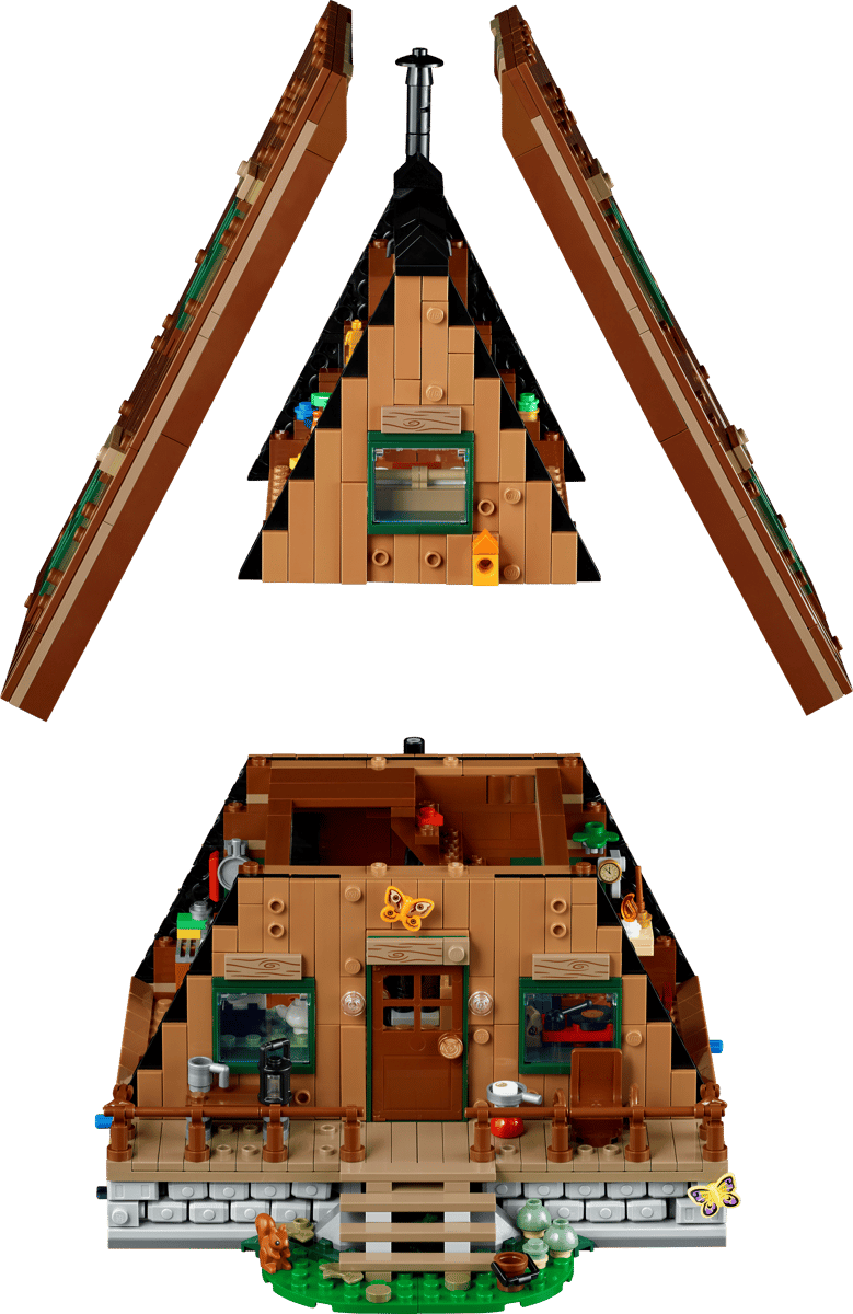 A-Frame Cabin Building Set (21338) – 2,082 Pcs | Ideas - Image 2