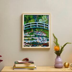 Claude Monet Water Lily Pond Wall Art Building Set (31220) – 1,445 Pcs